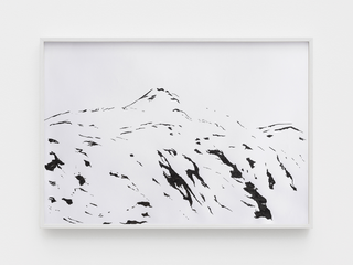 Cosimo Filippini, Il disgelo sul Sempione 7 (Nero disgelo), 2019 china su carta 70 x 100 cm