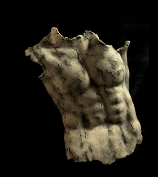 Eva Antonini, Forte-Fragile (Strong and Fragile)Wall sculpture Stoneware, oxides 2013H60x45x20cm